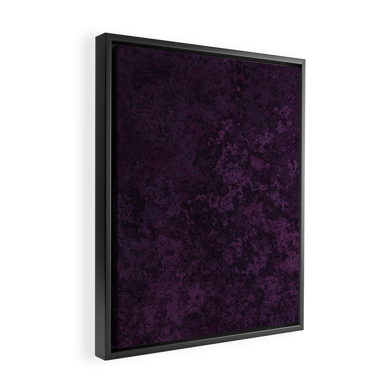 Rough And Tough Texture Fuchsia Purple Plum Blue Framed Canvas Print Gallery Image 2