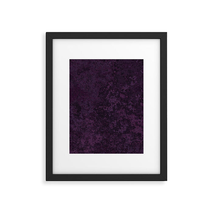 Rough And Tough Texture Fuchsia Purple Plum Blue Framed Art Print Gallery Image 1