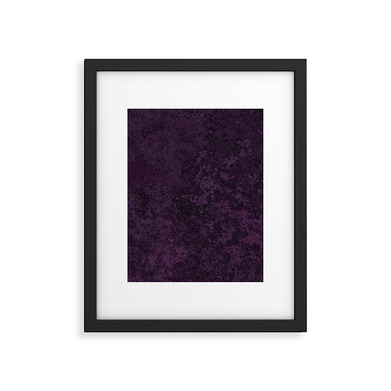 Rough And Tough Texture Fuchsia Purple Plum Blue Framed Art Print Gallery Image 5