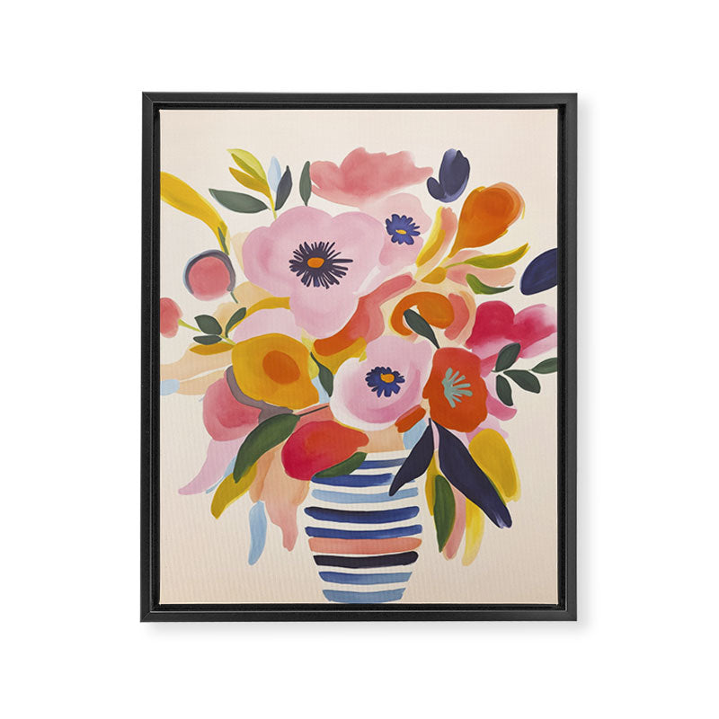 Scandi Midsummer Garden Moment Framed Canvas Print Gallery Image 6