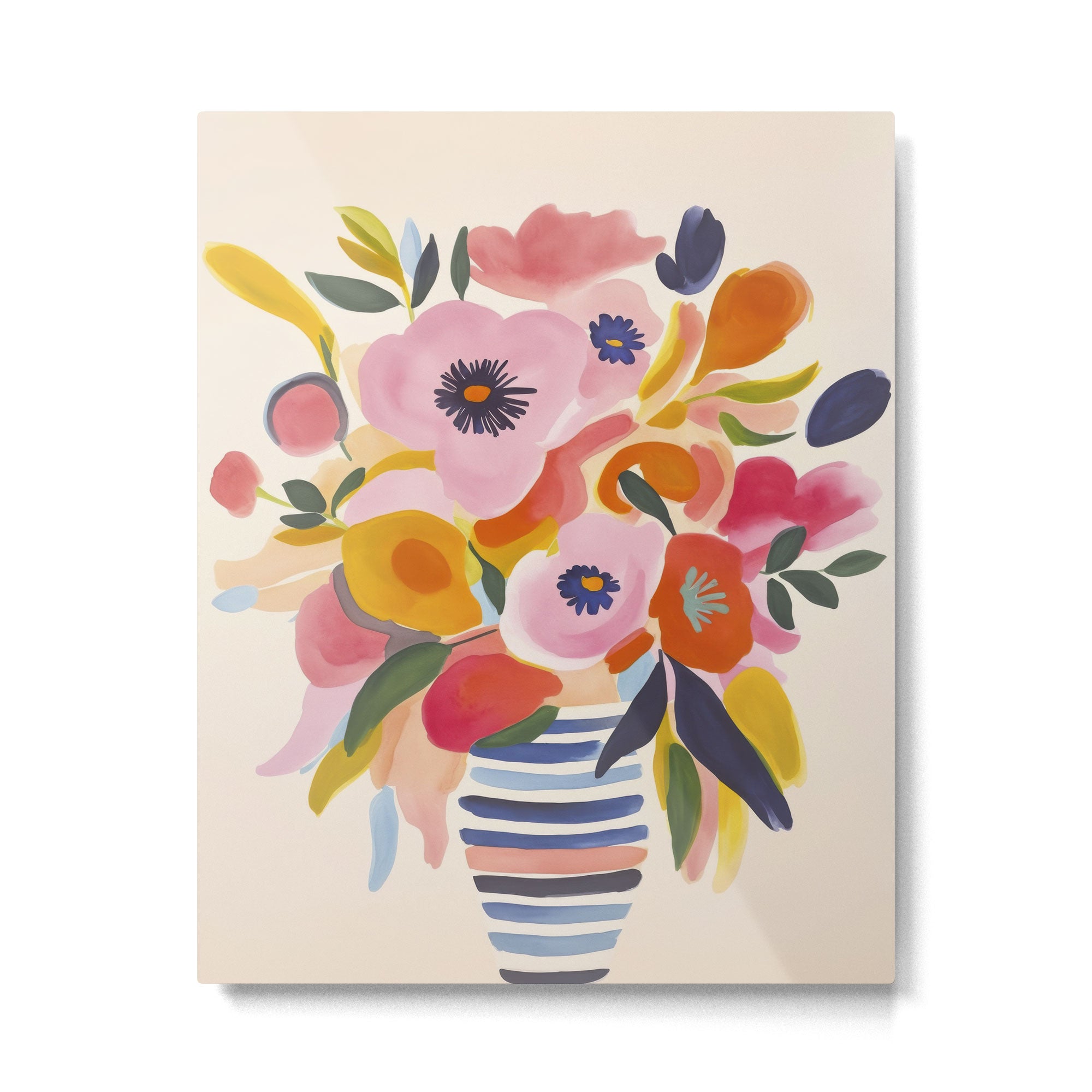 Scandi Midsummer Garden Moment Metal Print Gallery Image 4