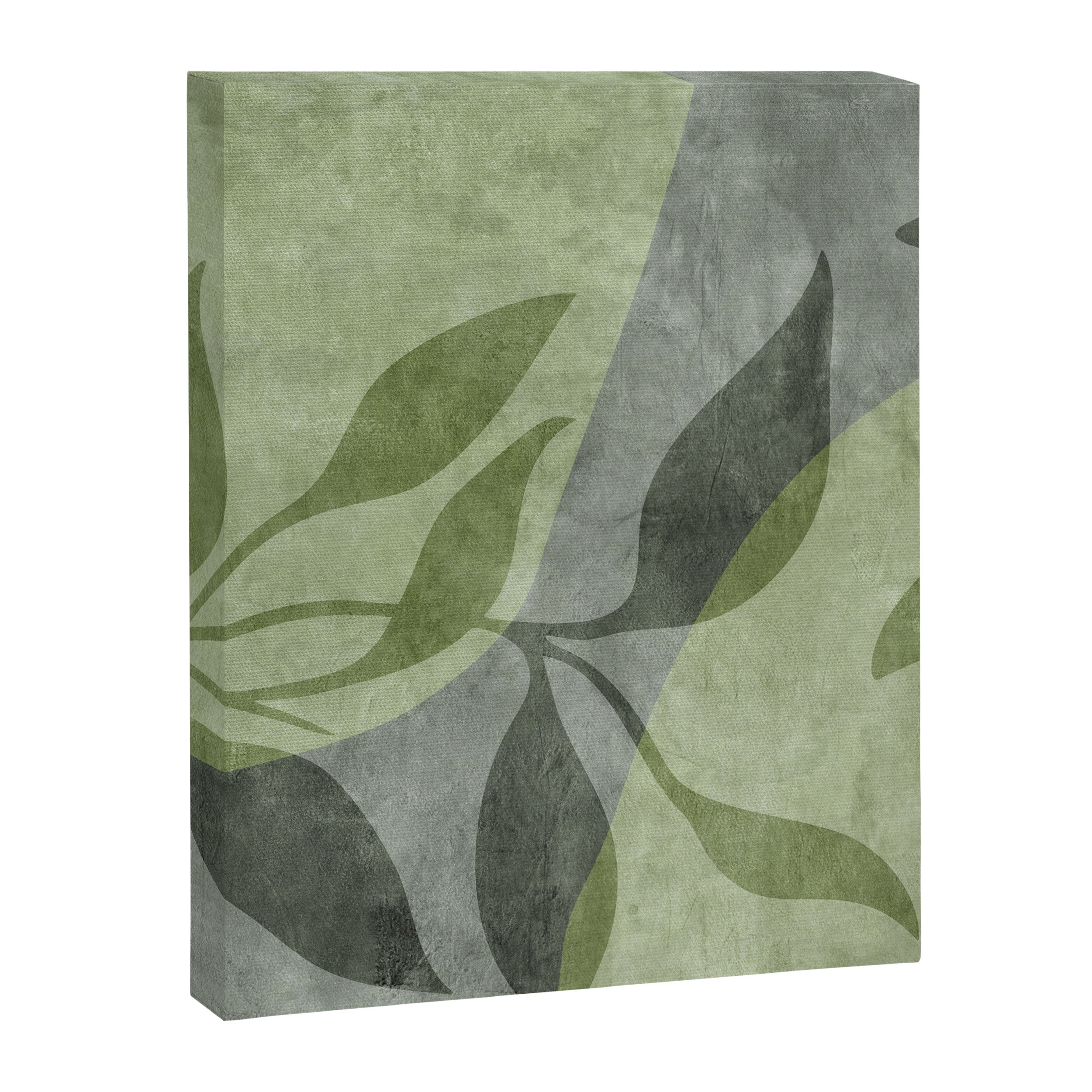 Serene Foliage Earthy Greenery Art Canvas Print Gallery Image 6
