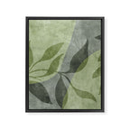 Serene Foliage Earthy Greenery Art Framed Canvas Print Gallery Image 6