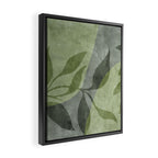 Serene Foliage Earthy Greenery Art Framed Canvas Print Gallery Image 2