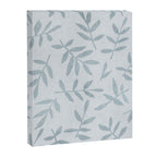 Simple Scandinavia Ditsy Leaf Pattern Grey Blue Canvas Print Gallery Image 6