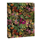 Snake Princess Tropical Jungle Vibes Multicolor  Black Canvas Print Gallery Image 6