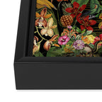 Snake Princess Tropical Jungle Vibes Multicolor  Black Framed Canvas Print Gallery Image 3