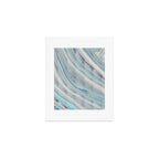 Soft Blue Aqua Marble Elegance Art Print Gallery Image 1