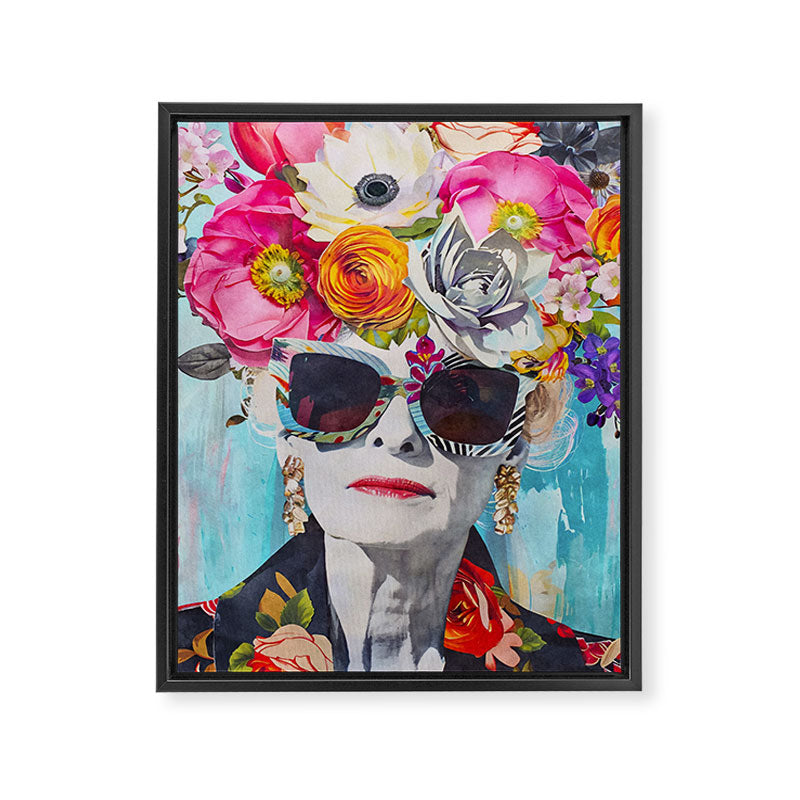 Style Knows No Age Bold Female Portrait Framed Canvas Print Gallery Image 6