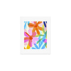 Sunny Day Bold Abstract Florals Multicolor Cheerful Summer Pattern Art Print Gallery Image 1