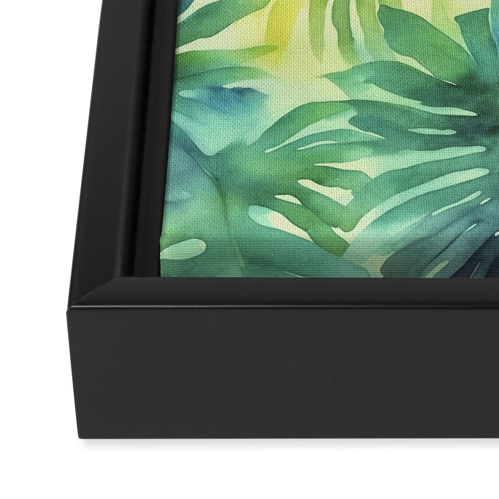 Toucans Tropical Paradise Watercolor Art Framed Canvas Print Gallery Image 3