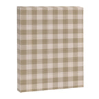 Traditional Beige Gingham Pattern Cabincore Style  Canvas Print Gallery Image 8