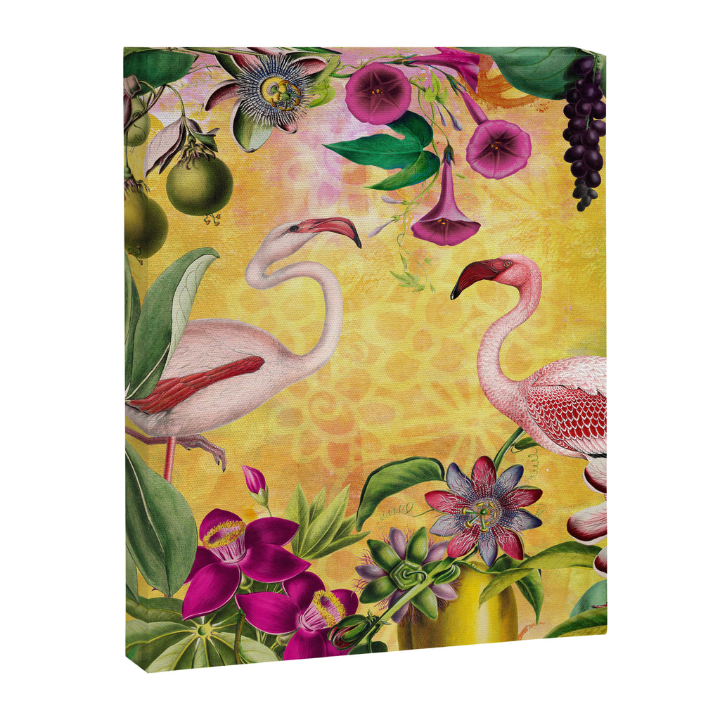Tropical Flamingo Island Canvas Print Gallery Image 6