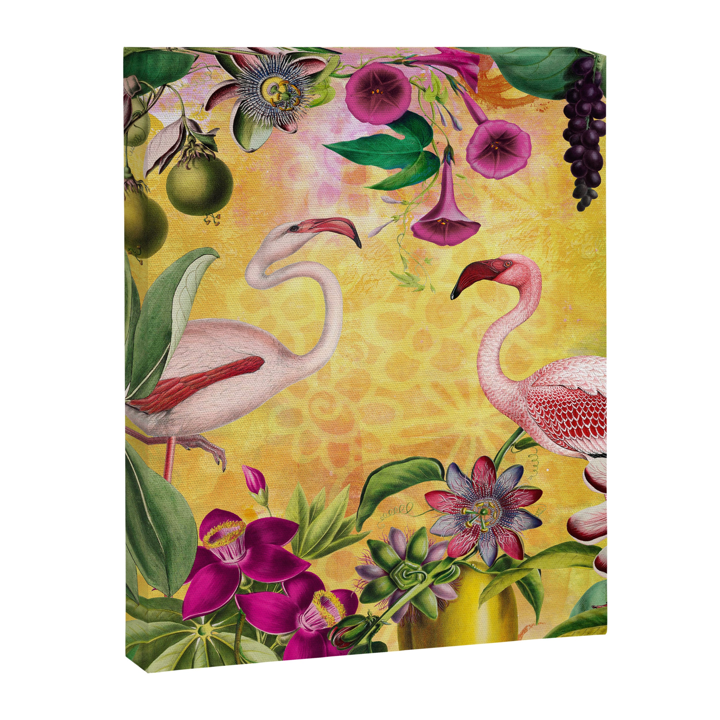Tropical Flamingo Island Canvas Print Gallery Image 6