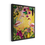 Tropical Flamingo Island Framed Canvas Print Gallery Image 2
