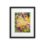 Tropical Flamingo Island Framed Art Print Gallery Image 5