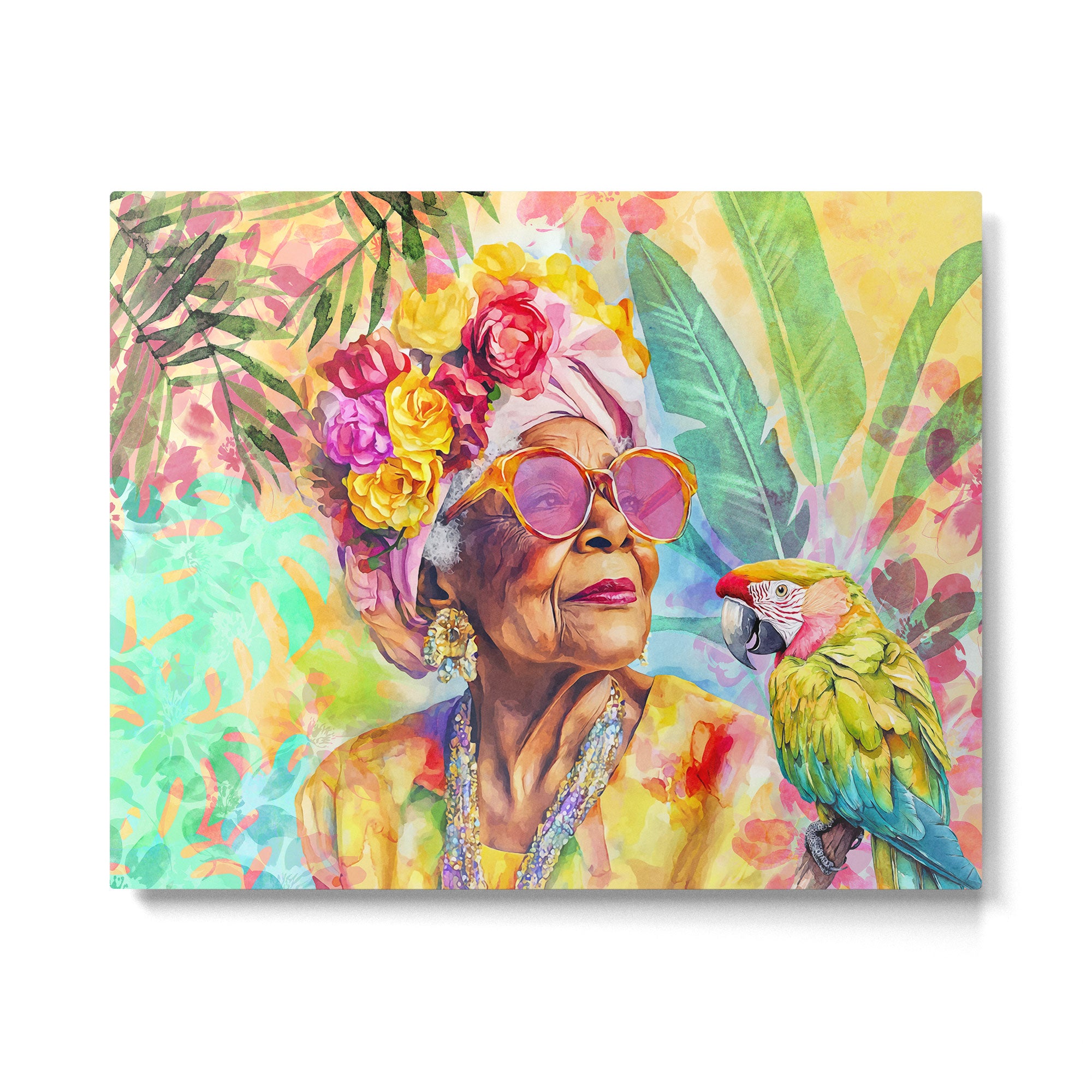 Tropical Grace And Ageless Elegance Without Limits Female Portrait Metal Print Gallery Image 4