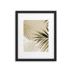 Tropical Paradise Sunset Neutral Beige Framed Art Print Gallery Image 5