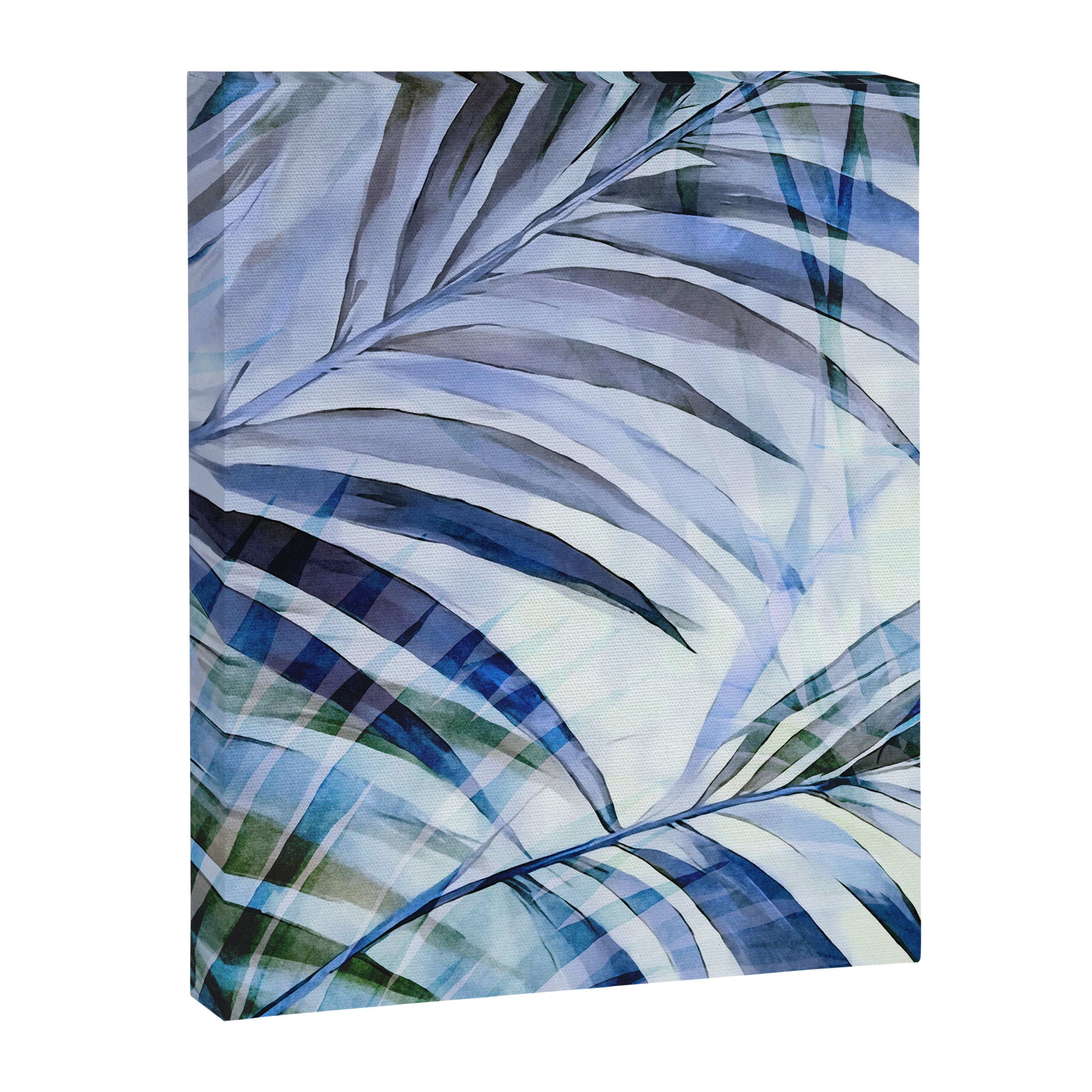 Tropical Wanderlust Palm Leaf Layers Canvas Print Gallery Image 6