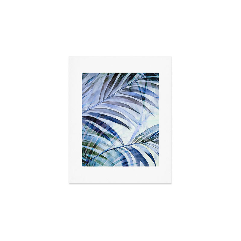 Tropical Wanderlust Palm Leaf Layers Art Print Gallery Image 1