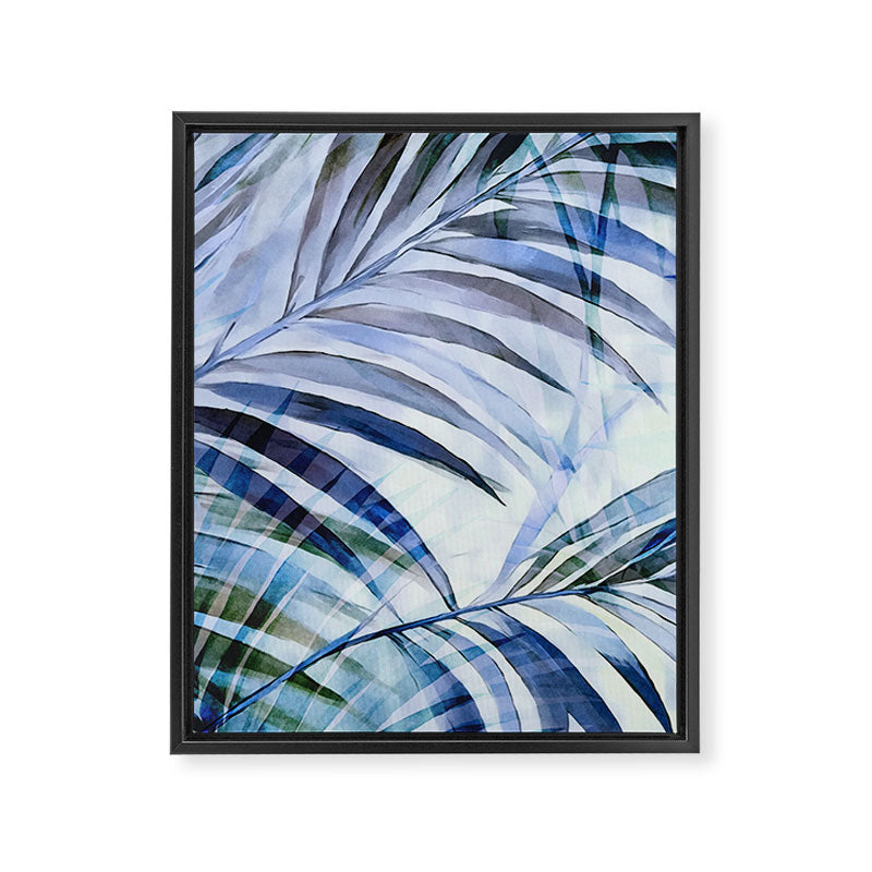 Tropical Wanderlust Palm Leaf Layers Framed Canvas Print Gallery Image 6