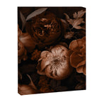 Victorian Grandeur Large Flowers Brown Canvas Print Gallery Image 6