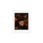 Victorian Grandeur Large Flowers Brown Art Print Gallery Image 1