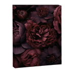 Victorian Grandeur Large Opulent Flowers Burgundy Red Canvas Print Gallery Image 6