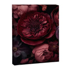 Victorian Grandeur Large Regency Flowers Crimson Red Canvas Print Gallery Image 6