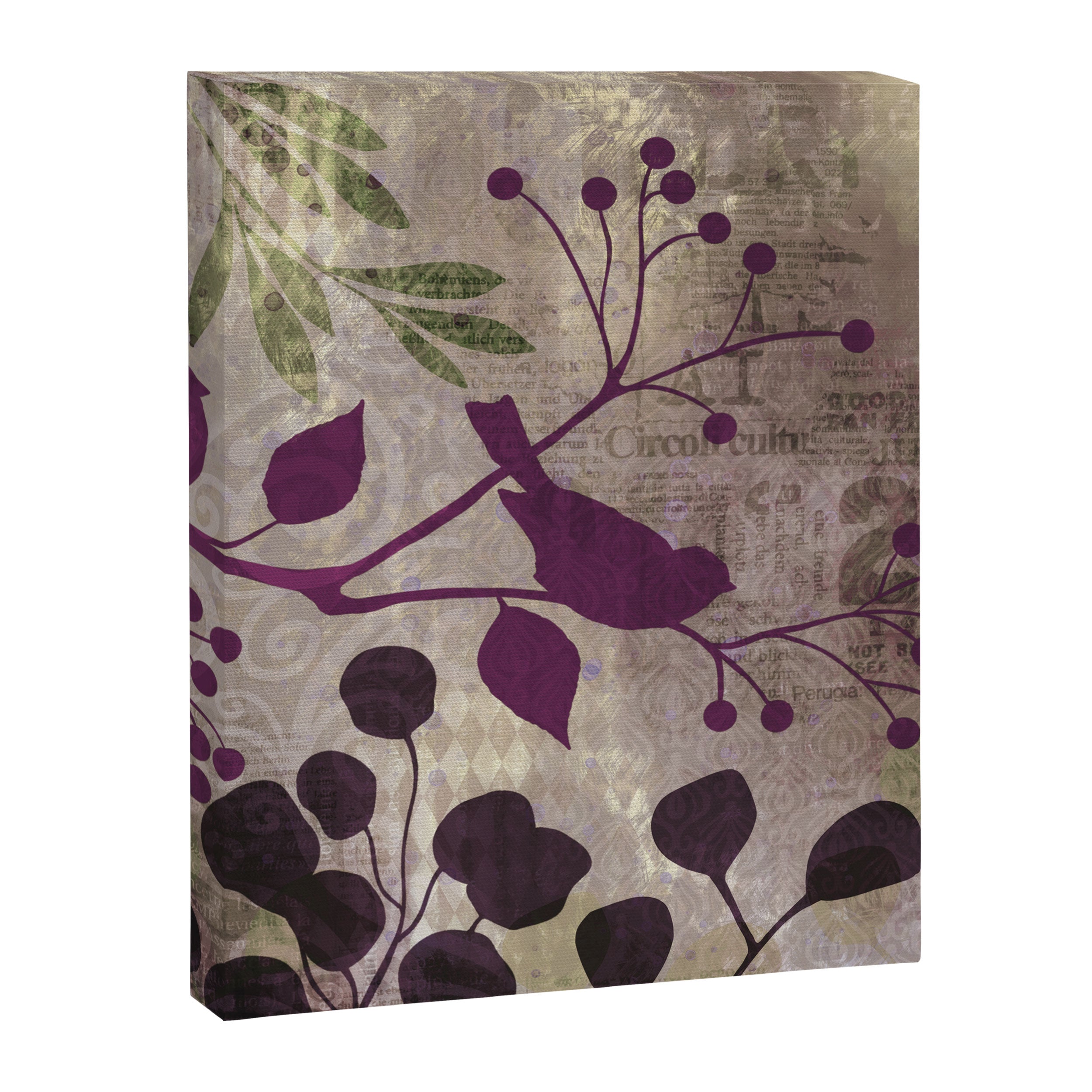 Whimsy Bird Garden Dreamy Mixed Media Art  Canvas Print Gallery Image 8