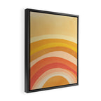Whimsy Boho Rainbow Ombre Orange Yellow Framed Canvas Print Gallery Image 2