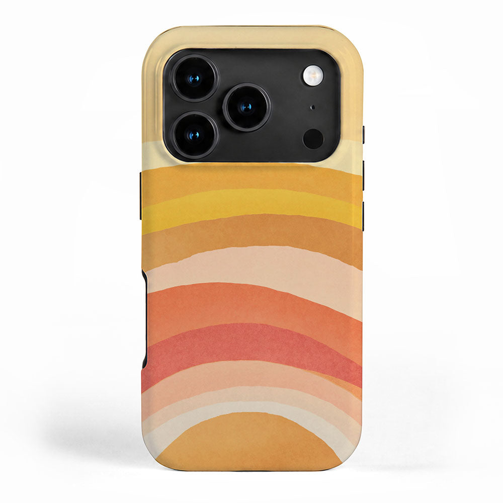 Whimsy Boho Rainbow Ombre Orange Yellow iPhone Case Gallery Image 1