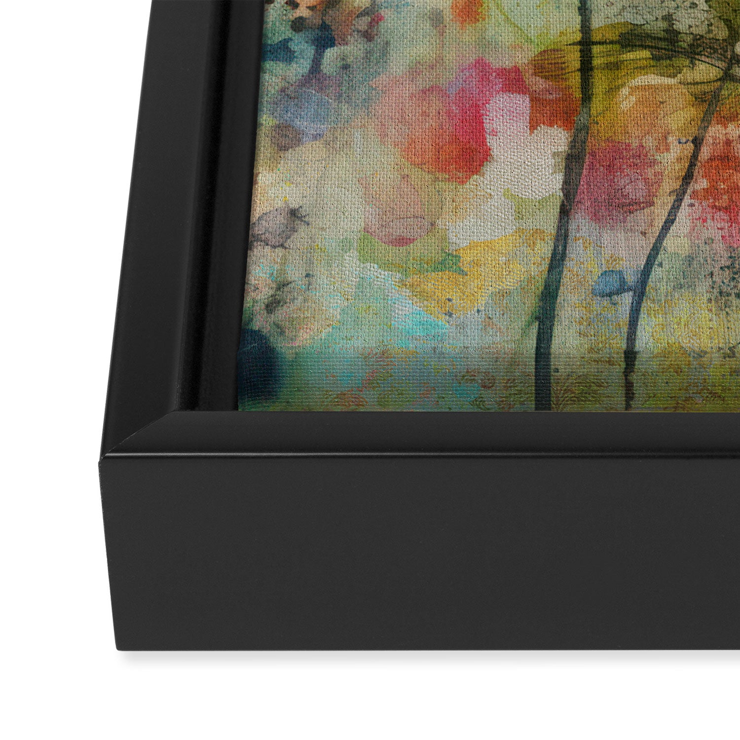 Wildflower Late Summer Botanical Art Framed Canvas Print Gallery Image 3
