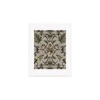 William Morris Style Forest Tales Cabincore Pattern Beige Art Print Gallery Image 1