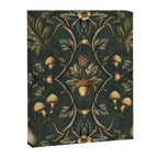 William Morris Style Forest Tales Cabincore Pattern Green Canvas Print Gallery Image 8