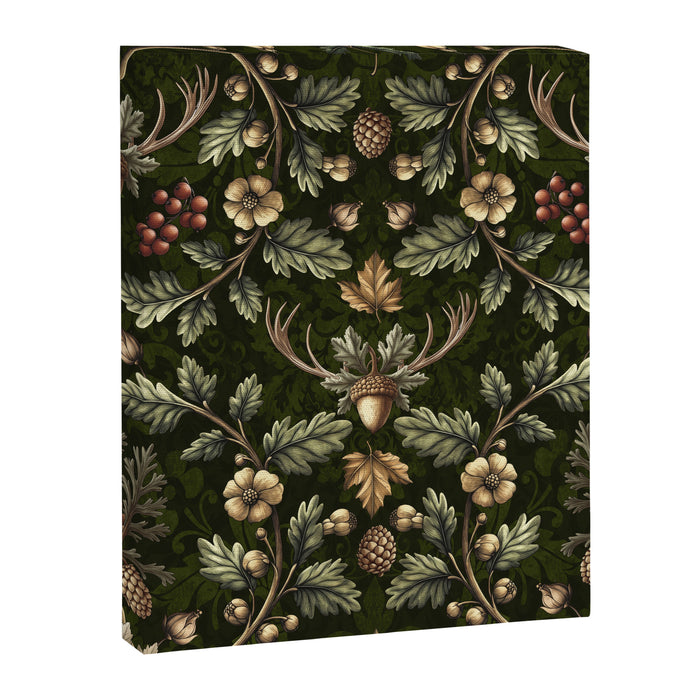 William Morris Woodland Nostalgia Emerald Green Canvas Print Gallery Image 1