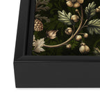 William Morris Woodland Nostalgia Emerald Green Framed Canvas Print Gallery Image 3