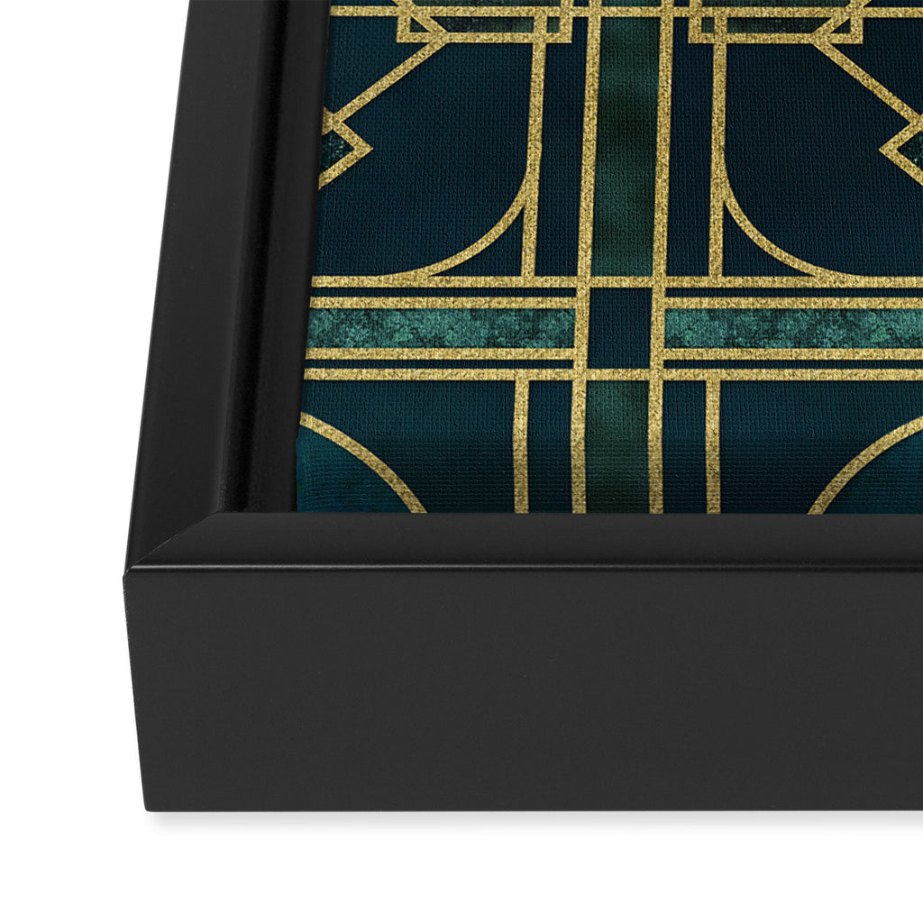 Art Deco Elegant Gatsby Style Framed Canvas Print Gallery Image 3