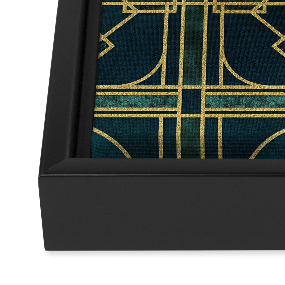 Art Deco Elegant Gatsby Style Framed Canvas Print Gallery Image 3