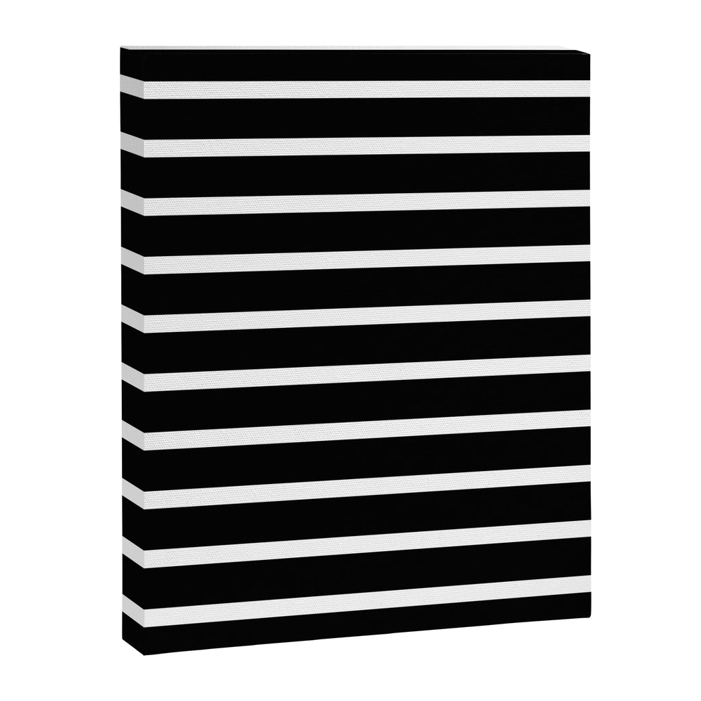 Bold Black And White Simple Stripes Elegant Minimalistic Style Canvas Print Gallery Image 8