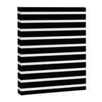 Bold Black And White Simple Stripes Elegant Minimalistic Style Canvas Print Gallery Image 8