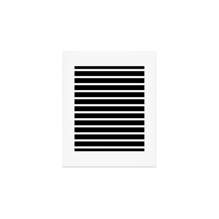 Bold Black And White Simple Stripes Elegant Minimalistic Style Art Print Gallery Image 1