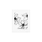 Bold Line Art Flowers Art Print Gallery Image 1