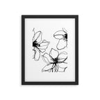 Bold Line Art Flowers Framed Art Print Gallery Image 5