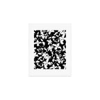 Clematis Contrast  Minimal Floral Silhouettes Art Print Gallery Image 1