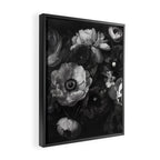 Dark Baroque Blossom Symphony Large Flower Art Framed Canvas Print Gallery Image 2