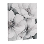 Delicate Monochrome Greyscale Flower Serenity  Canvas Print Gallery Image 6