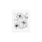 Floral Expression Bold Drawing Art Print Gallery Image 1