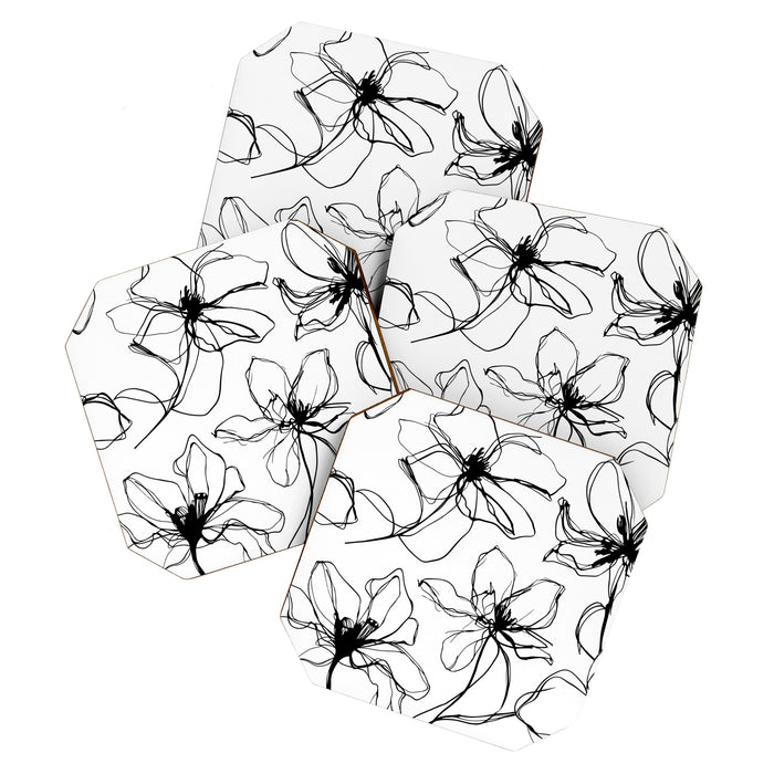 Floral Expression Bold Drawing Coaster Gallery Image 1