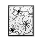 Floral Expression Bold Drawing Framed Canvas Print Gallery Image 6